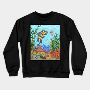 Maurice The Bear - Scuba Diver Crewneck Sweatshirt